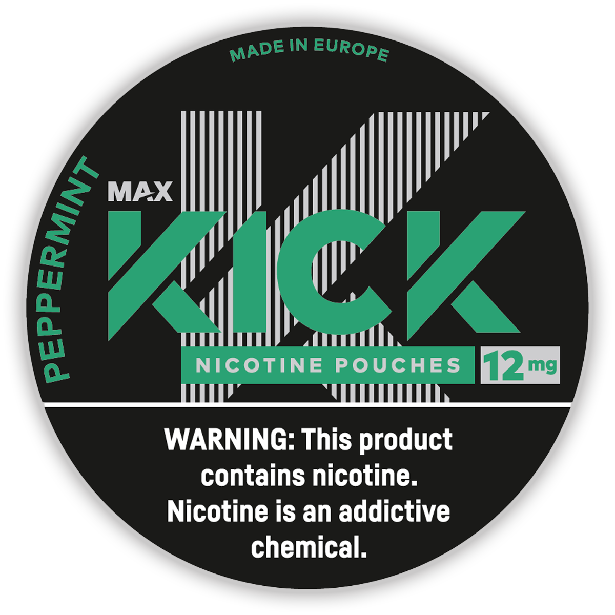 kick tobacco Kick Peppermint 12mg Nicotine Pouches