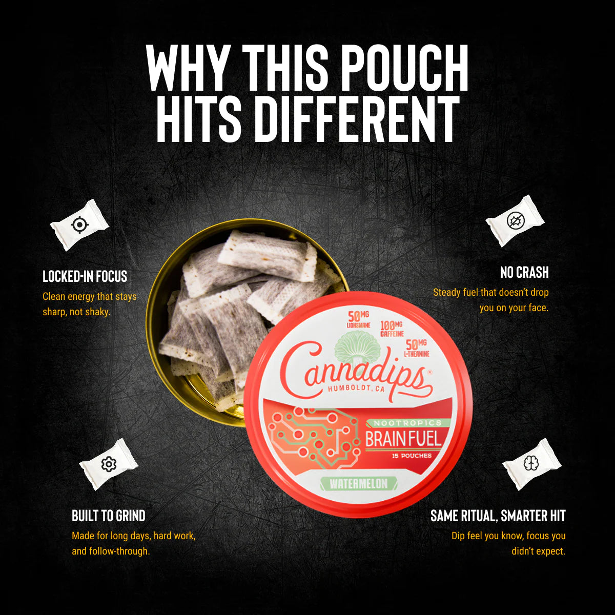 Cannadips Brain Fuel Pouches