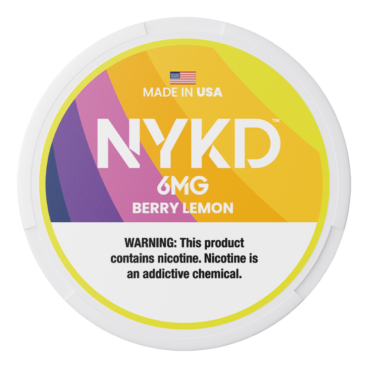 NYKD Berry Lemon 6mg Nicotine Pouches NYKD Berry Lemon 6mg Nicotine Pouches