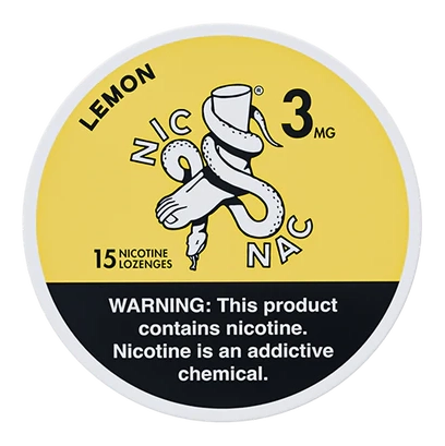Nic Nac Lozenges Lemon 3mg Nicotine Lozengees