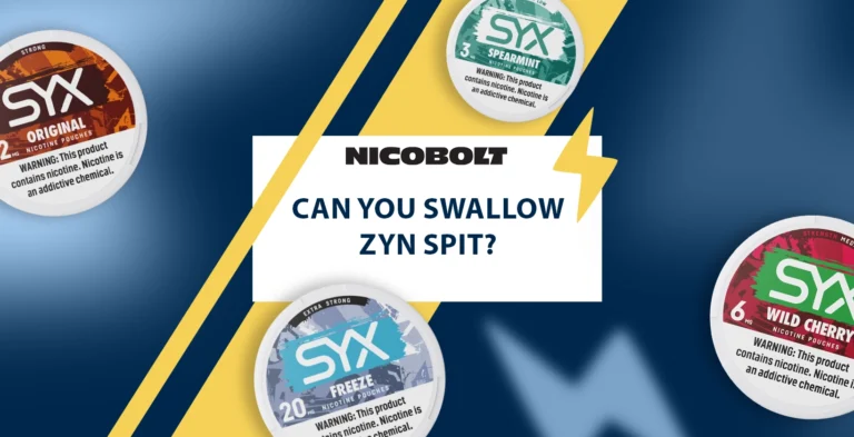 Can you swallow Zyn spit?