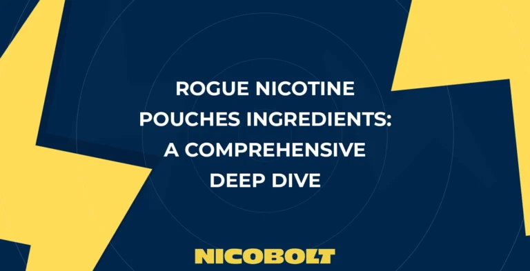 Rogue Nicotine Pouches Ingredients: A Comprehensive Deep Dive